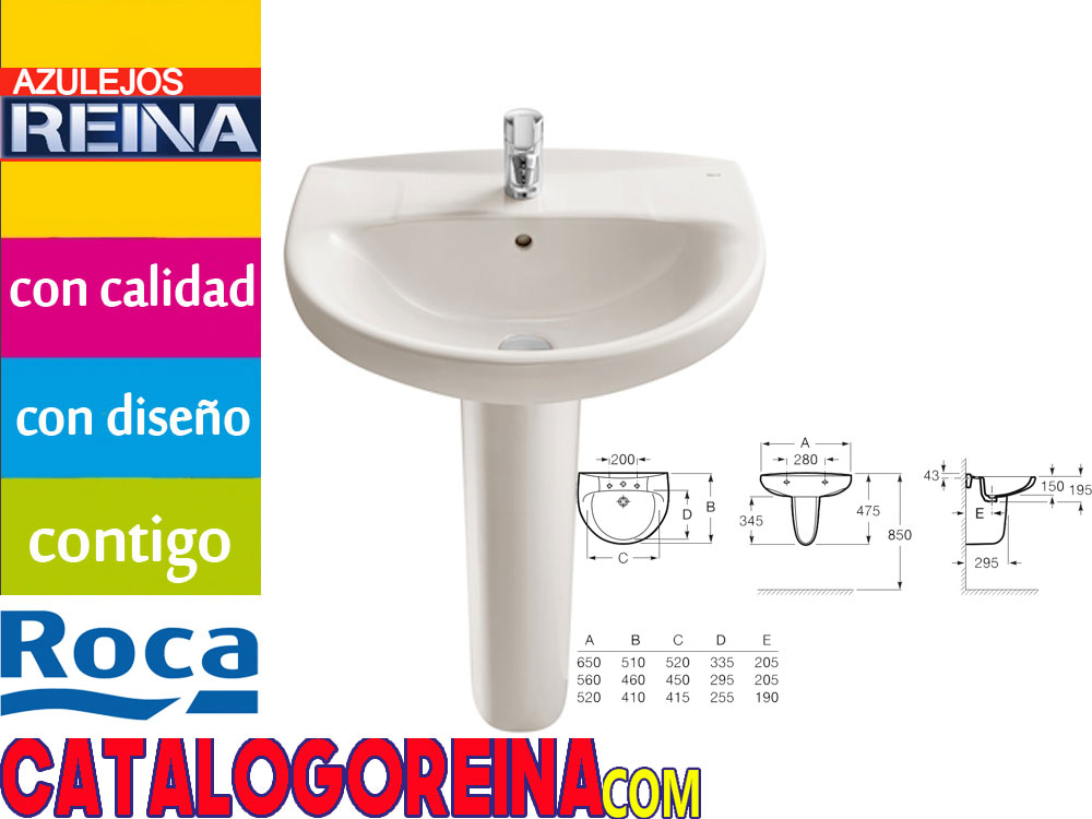 Identificar Alargar vesícula biliar Lavabo Victoria c/Pedestal. Cartagena