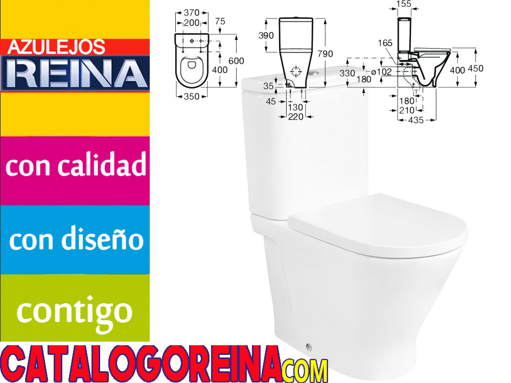 Roca Inodoro Compacto The Gap Round.