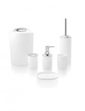 Set 6 piezas MINDI Blanco/Cromo Ref. AC-345 BL-CR