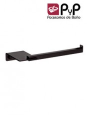 Portarrollos sin tapa PLEXO Negro PyP