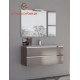 Disfruta de este funcional mueble Málaga suspendido Ordoñez. Muebles de baño con lavabo y espejo.