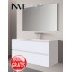 Alta calidad garantizada en este robusto mueble Creta suspendido Inve. Suspendidos muebles de baño modernos.