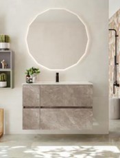 Podría interesarte este original modelo de mueble Nordic suspendido Orddoñez. Muebles de baño con lavabo ceramica