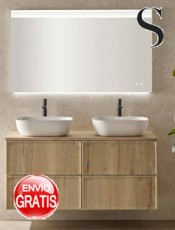 Mueble de baño Zama doble seno de sobreponer