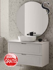 Mueble Alma suspendido lavabo sobreponer.