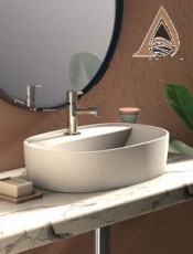 Lavabo FURNAS BLANCO MATE sin Rebosadero Porcelana