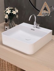 Lavabo EUME con rebosadero Porcelana