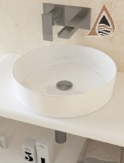 Lavabo OSIRIS Blanco Mate sin Rebosadero Porcelana