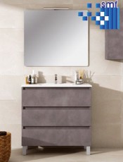 Moderno mueble de baño Castellón con 3 cajones, diseño elegante y funcional para maximizar el espacio y la organización