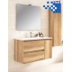 Mueble de baño Zaragoza moderno con 2 cajones y puerta suspendido, diseño elegante y funcional para baños actuales.