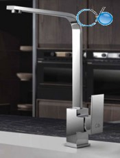 Grifo de cocina KU cromo, elegante y funcional en acero inoxidable, diseño moderno con alta durabilidad. padre ideal