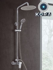 Columna de ducha Koba cromada: estilo moderno, alta calidad y fácil montaje. Transforma tu baño con diseño