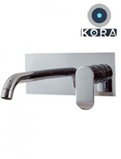 Monomando lavabo empotrado KOBA cromo, diseño minimalista y elegante, ideal para baños modernos que buscan estilo y calidad.