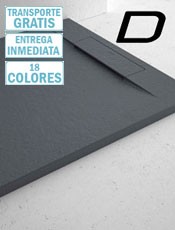 Plato de ducha de piedra, disponible en 18 colores, transporte gratis y envío inmediato. Elegancia y funcionalidad en tu baño.