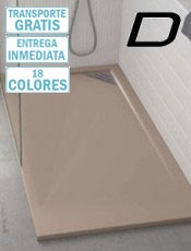 Plato de ducha de resina para baños pequeños , antideslizante, resistente y personalizable. Optimiza espacios reducidos.