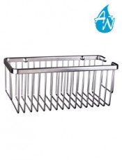 Cesta rectangular Iceberg 30 cm de aluminio, diseño moderno y funcional, ideal para organizar espacios con estilo y durabilidad