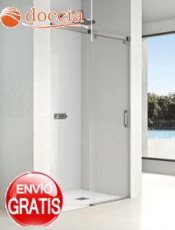 Mampara de ducha frontal 1 fija + 1 corredera JANEIRO Doccia.