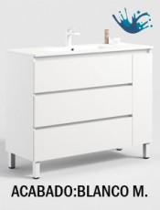 KLOE Mueble de baño 3 cajones con puerta derecha