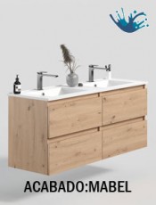 KLOE Mueble de baño 4 cajones suspendido moderno Melamina