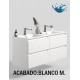 KLOE Mueble de baño 4 cajones suspendido moderno Blanco Mate