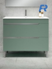Mueble de Baño moderno SIMBOL con patas Verde