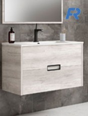 Muebles de lavabo LARA Suspendido Blanco Polar