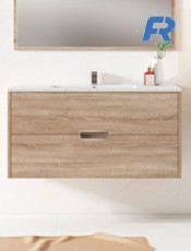 Muebles de lavabo LARA Suspendido Roble Bardolino