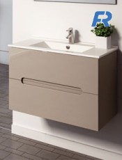 Se el primero en conocer este original modelo de mueble Cabo suspendido Moka. Muebles de baño con fondo reducido