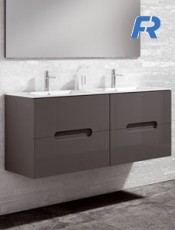 Mueble CABO Suspendido Doble Seno Grafito