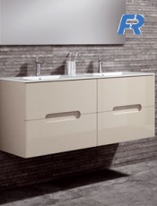 Mueble CABO Suspendido Doble Seno Moka