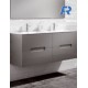 Mueble CABO Suspendido Doble Seno Gris Plata