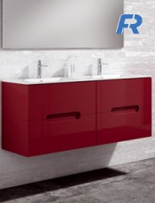 Mueble CABO Suspendido Doble Seno Burdeos