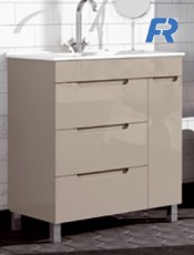 Compra este último modelo de mueble Noa con patas al suelo Moka. Muebles de baño ultimas tendencias.