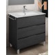 Muebles de baño ALTHEA de 3 cajones Antracita