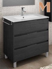 Muebles de baño ALTHEA de 3 cajones Antracita
