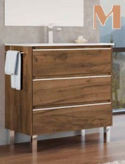 Descubre calidad a precios irresistibles Mueble de baño Vesta Nogal Claro asequible que embellece sin comprometer tu presupuesto