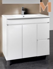 .. VALLE Blanco Brillo. Muebles baño con patas