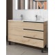 .Mueble de baño ROYAL 3 Cajones Roble