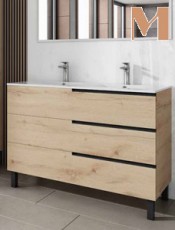 .Mueble de baño ROYAL 3 Cajones Roble