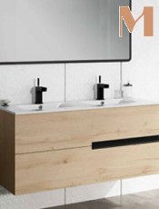 ... Mueble de baño MITREO Roble suspendido