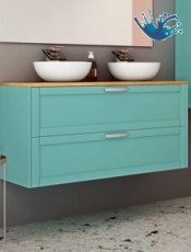 Mueble ARTIC suspendido Lavabo sobreponer.