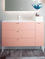 Elegancia y diseño en este increíble mueble Luna con patas al suelo Campoaras. Espejos y muebles de baño.