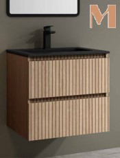 Mueble baño ARUSHA suspendido 2 cajones