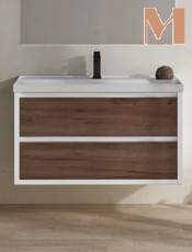 Mueble de baño HERMES suspendido 2 cajones