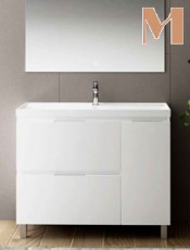 Mueble Baño KRABI 2 cajones y puerta Blanco
