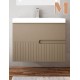 Mueble de baño SONGO suspendido 2 cajones Moka
