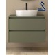 Mueble de baño suspendido NOJA 80 cm Green Satin