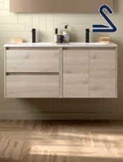 Mueble baño suspendido NOJA 120 cm Toscana Natural