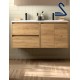 Mueble de baño suspendido NOJA 120 cm Toscana Roble África