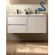 Mueble de baño suspendido NOJA 120 cm Toscana White Satín